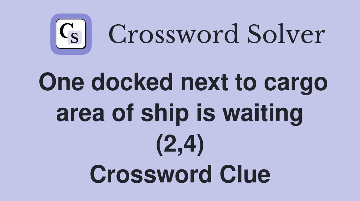 like a docked yacht crossword clue